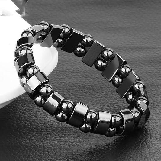 Magnetic Sugar Control Bracelet | Unisex Stylish Health Care Black Stone Therapy Bracelet