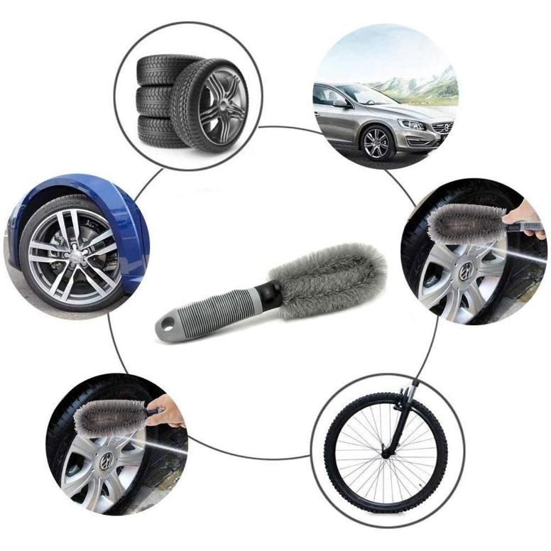Car Tire Cleaning Brush | Heavy-Duty Bristle Brush for Wheels & Tires
