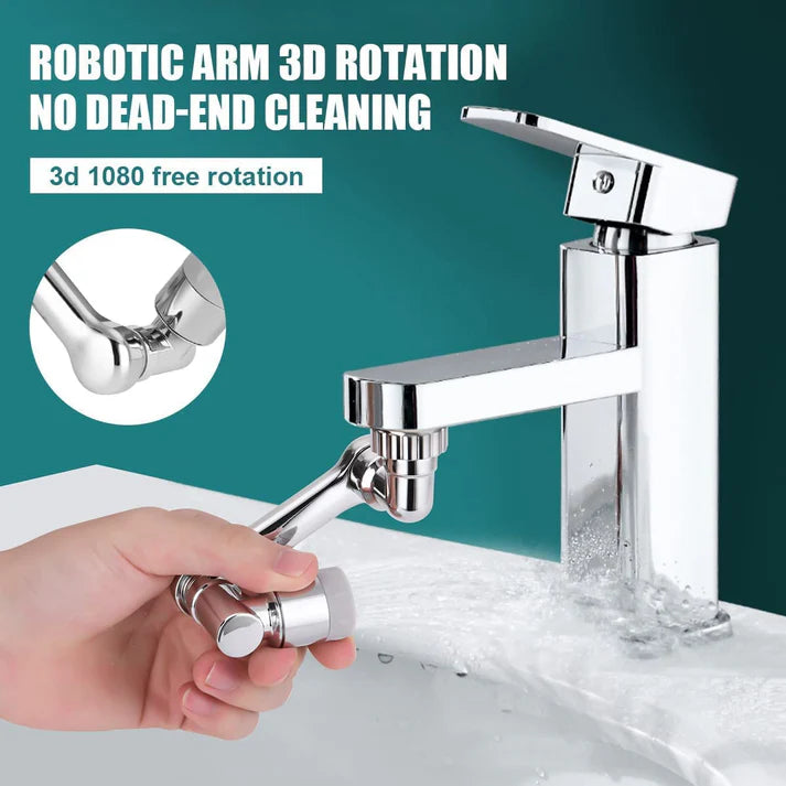 1080° Rotating Faucet Extender for Kitchen & Bathroom Sinks