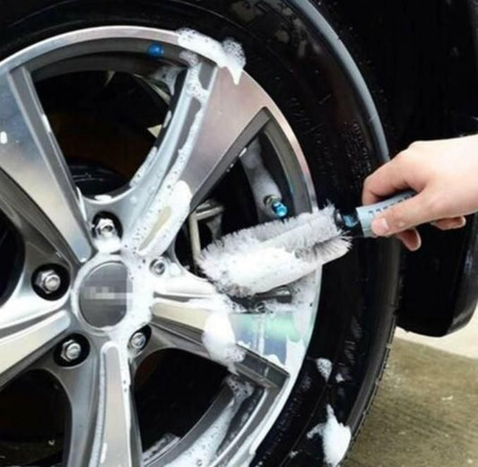 Car Tire Cleaning Brush | Heavy-Duty Bristle Brush for Wheels & Tires