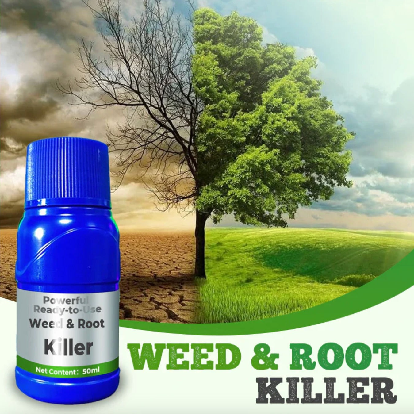 New Powerful Ready-to-Use Weed & Root Killer (Pack of 2)