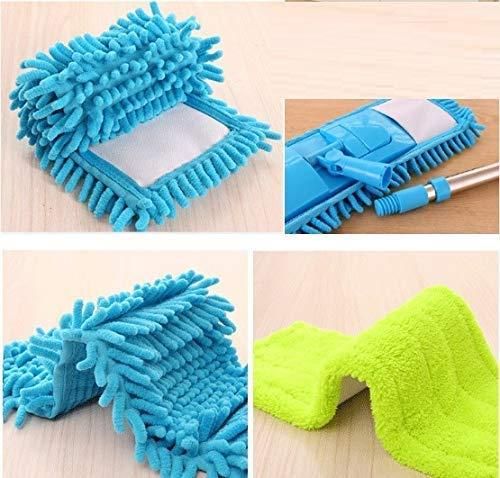 Flat Microfiber Floor Mop with Long Handle