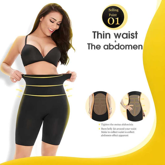 All-in-One 4-in-1 Body Shaper for Tummy, Back, Thighs & Hips
