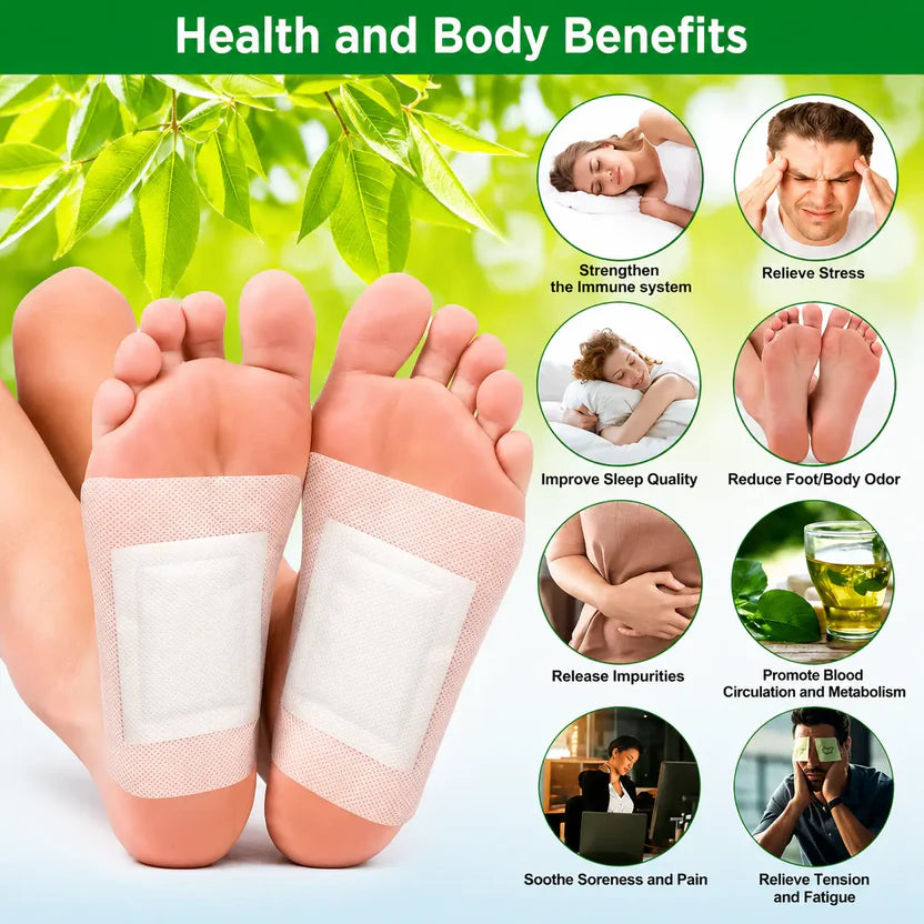 100% Merbal & Gentle Ingredient Detox Foot Patch (Pack of 20)