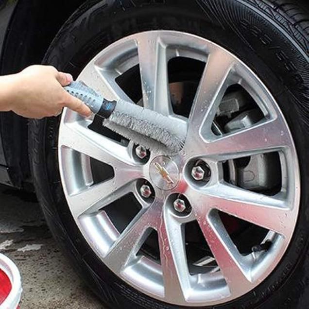 Car Tire Cleaning Brush | Heavy-Duty Bristle Brush for Wheels & Tires