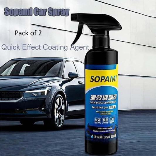 Sopami Car Coating Spray 100ml (Pack of 2) | High Gloss Shine & Paint Protection