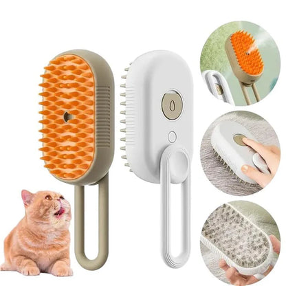 3 in 1 Pet Hair Removal Steam Comb, Perfect for Both Cats & Dogs