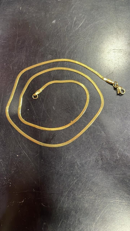 Golden Chain Snake Bracelet | Stylish Flexible Snake Design for Men & Women