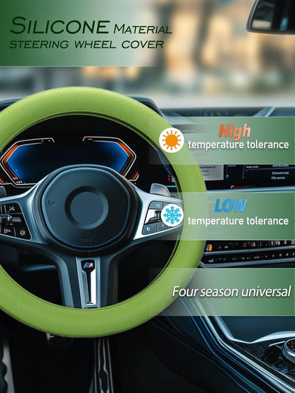 Universal Soft Silicone Steering Wheel Cover | Anti-Slip, Comfortable Grip