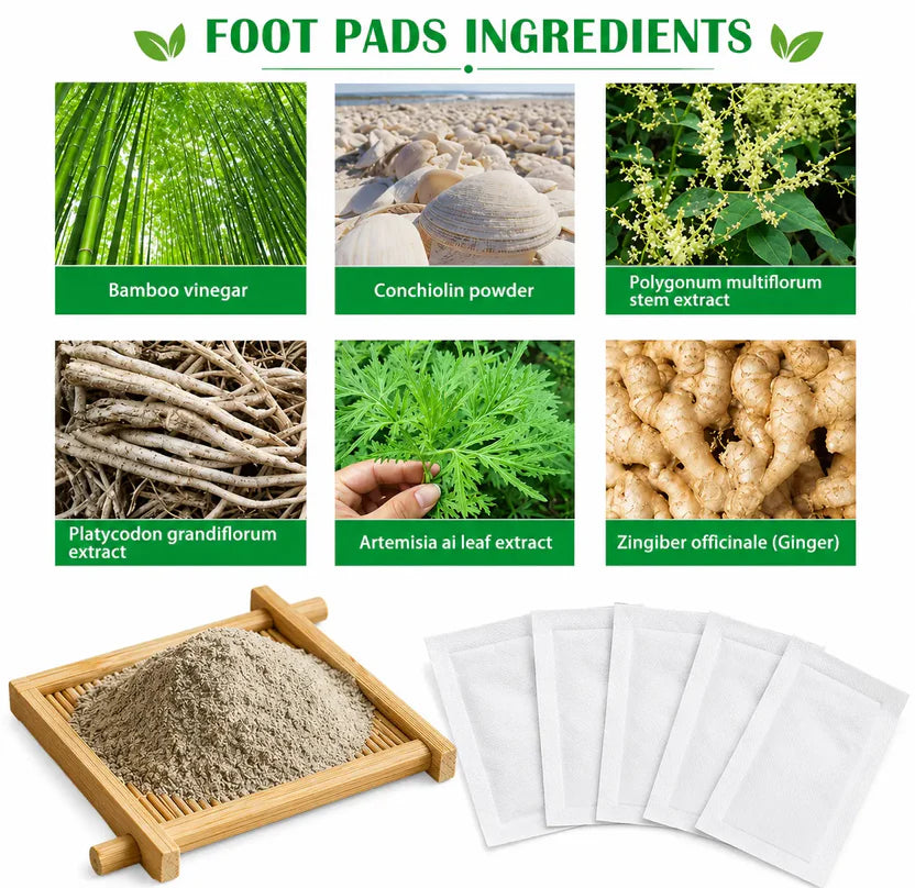100% Merbal & Gentle Ingredient Detox Foot Patch (Pack of 20)