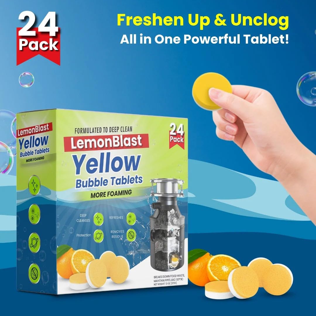 LemonBlast Yellow Bubble Tablets (Buy 1 Get 1 Free) -24pc