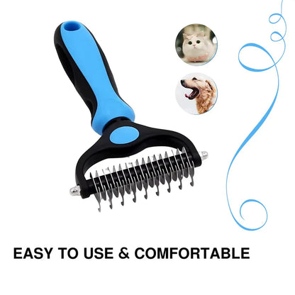 Double-Sided Hair Remover Comb for Dogs & Cats (Large Size)