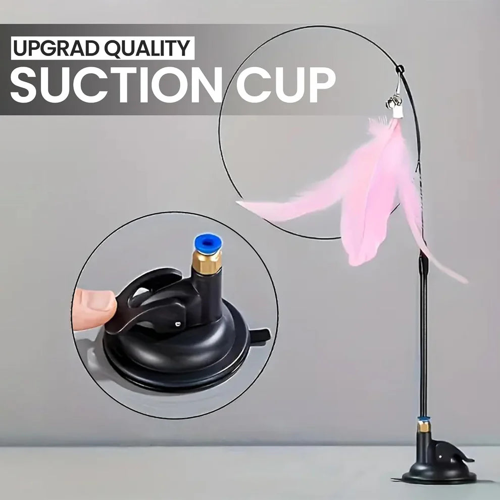 Suction Cup Cat Toy – Interactive Teaser for Indoor Cats