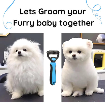 Double-Sided Hair Remover Comb for Dogs & Cats (Large Size)