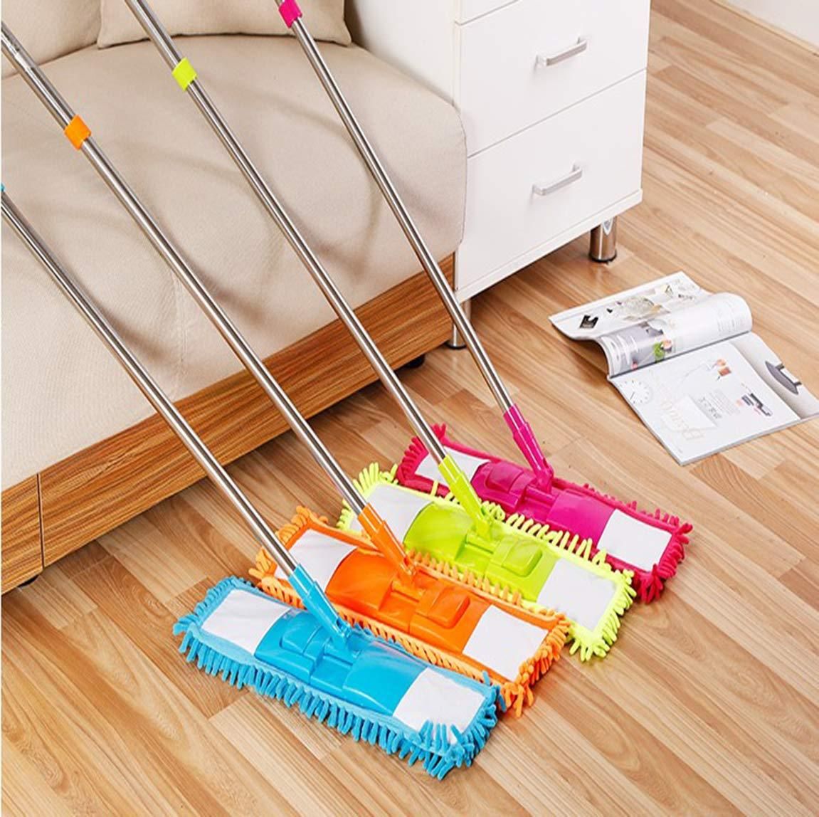 Flat Microfiber Floor Mop with Long Handle