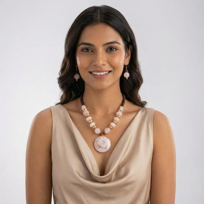 Gold Plated Beaded Jewellery Set