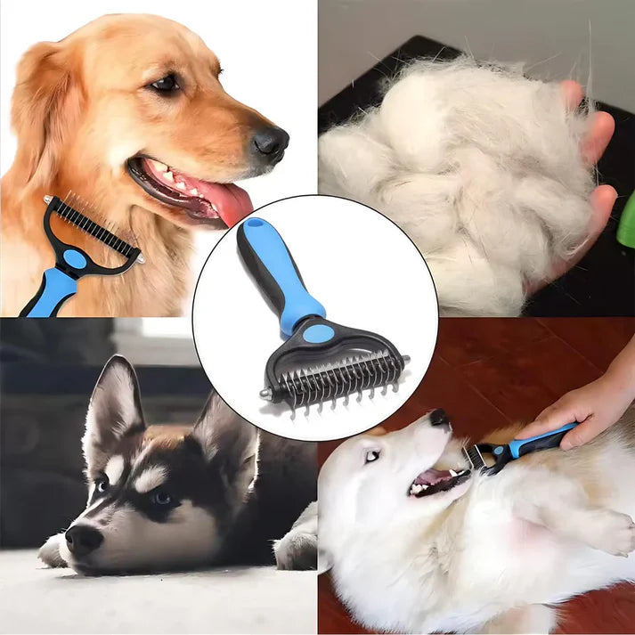 Double-Sided Hair Remover Comb for Dogs & Cats (Large Size)