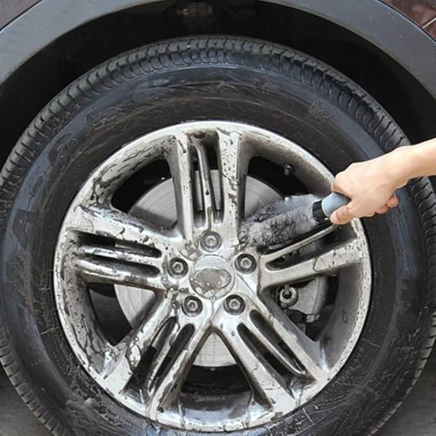 Car Tire Cleaning Brush | Heavy-Duty Bristle Brush for Wheels & Tires