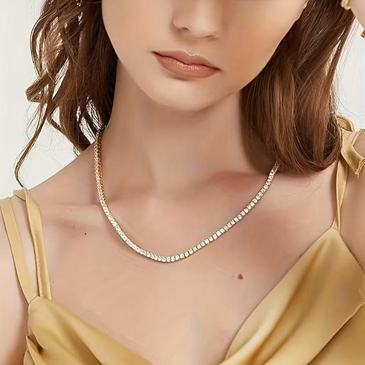 Diamond Tennis Necklace | Elegant & Timeless Luxury Necklace