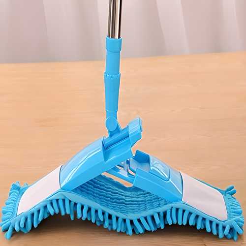 Flat Microfiber Floor Mop with Long Handle