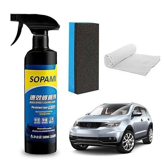 Sopami Car Coating Spray 100ml (Pack of 2) | High Gloss Shine & Paint Protection