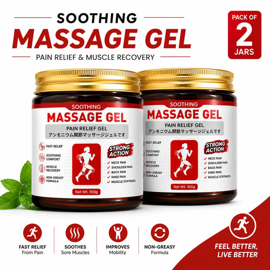 Fast Pain Relief Gel & Soothing Massage Gel (Pack of 2) – Instant Relief for Muscle, Joint & Back Pain