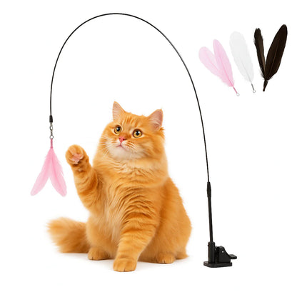 Suction Cup Cat Toy – Interactive Teaser for Indoor Cats