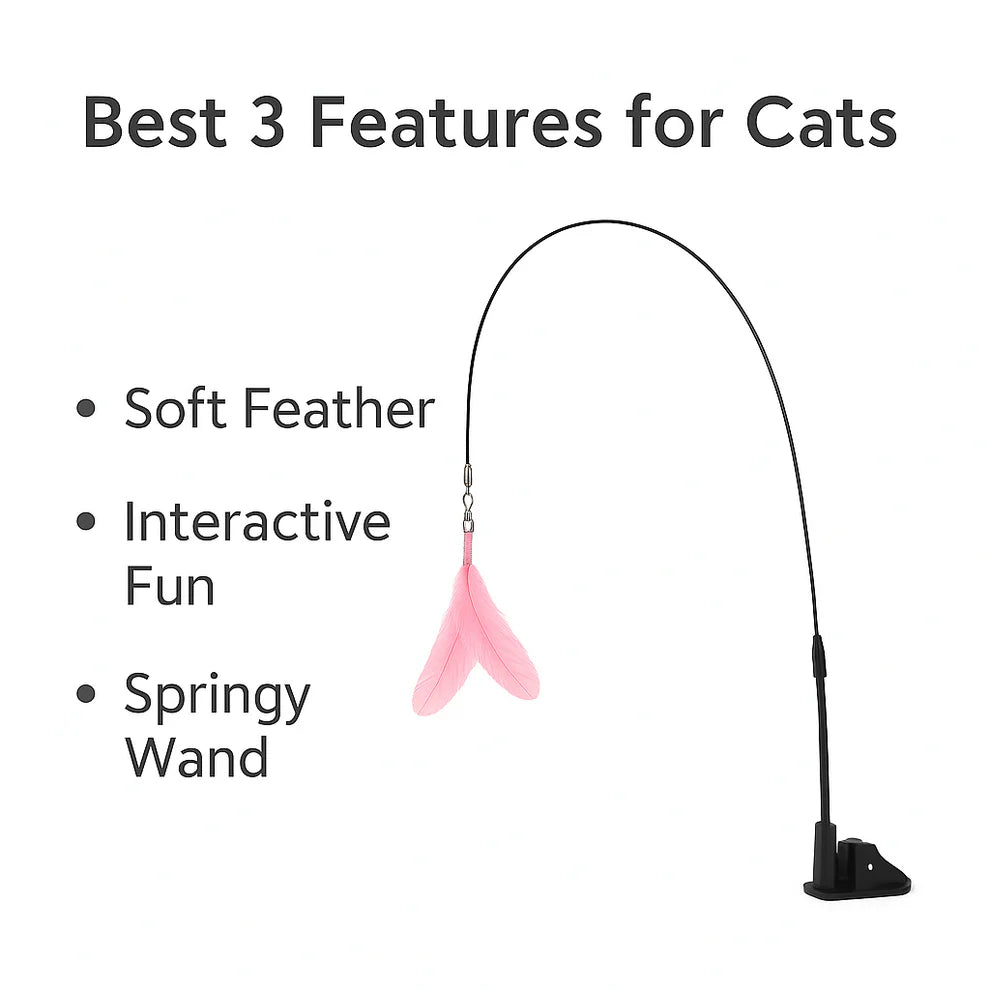 Suction Cup Cat Toy – Interactive Teaser for Indoor Cats