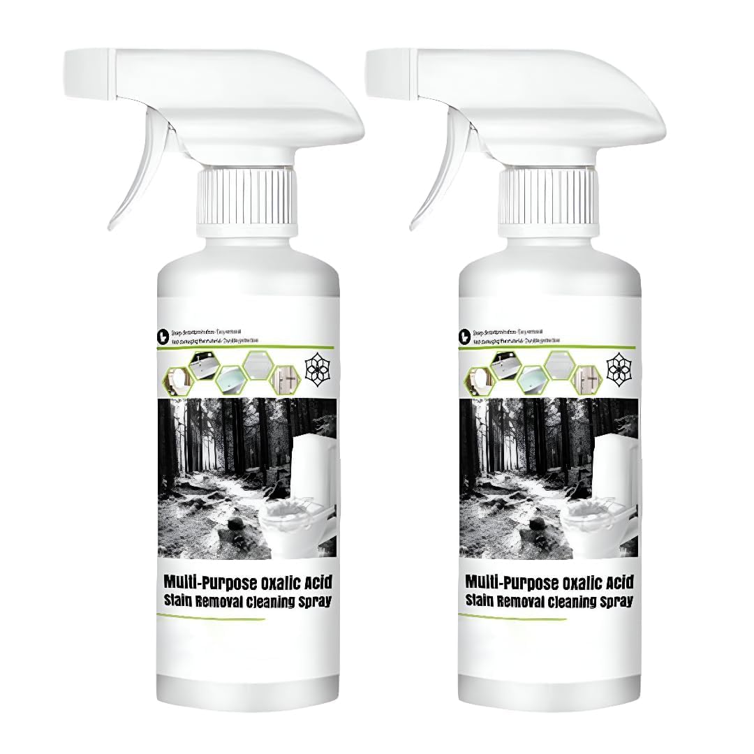 Oxalic Acid Stain Removal Spray, Toilet Cleaner Extra Strong, Oxalic Acid Cleaner 200ml(PACK 2) - CL-VA-1612