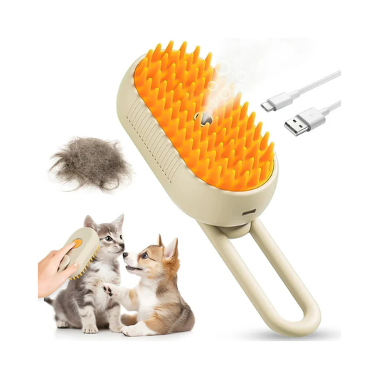 3 in 1 Pet Hair Removal Steam Comb, Perfect for Both Cats & Dogs