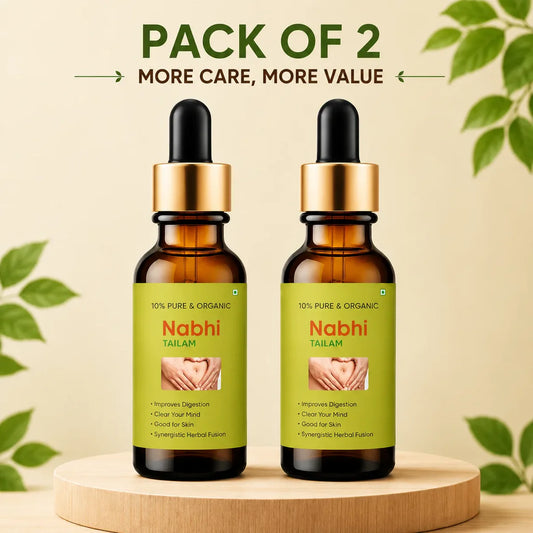 Nabhi Telam Ayurvedic Oil for Navel Care & Body Wellness pack of 2