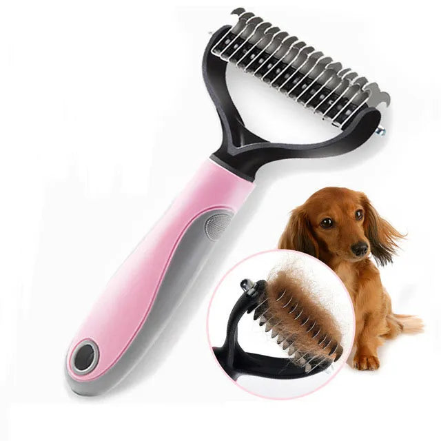 Double-Sided Hair Remover Comb for Dogs & Cats (Large Size)
